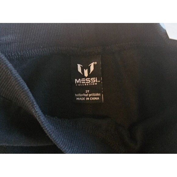 NWT Messi Toddler Black Joggers Sweatpants Size 2T - Picture 4 of 4